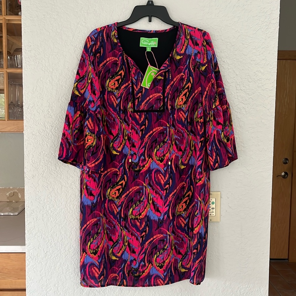 Multi colored shift dress